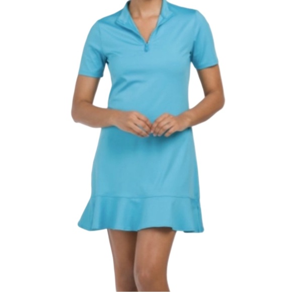 Tommy Bahama Dresses & Skirts - Tommy Bahama Aqua Golf Dress Travel Athleisure Resortwear Size XL EUC